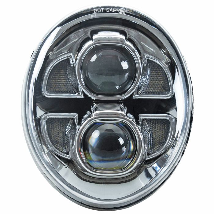 HogWorkz Chrome LED Headlight for Harley® Breakout '18-'24 - HW195040