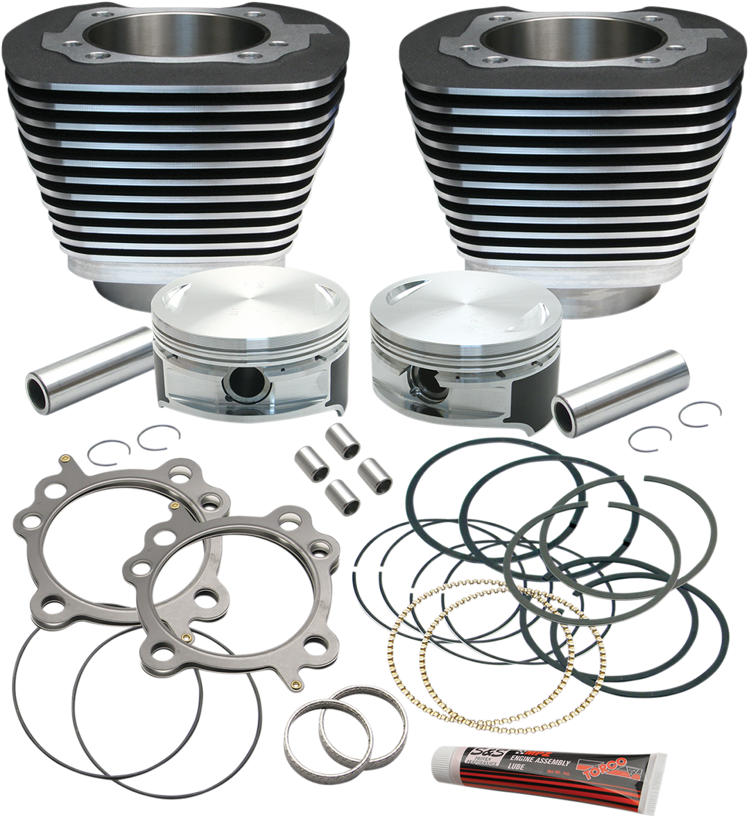 S&S CYCLE Cylinder & Piston Replacement for S&S 106" Stroker Kit - Black 910-0203