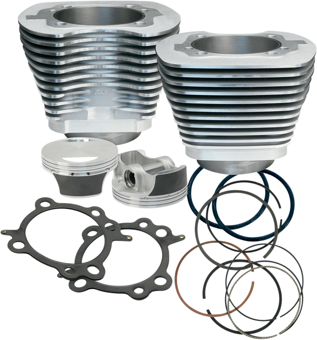 S&S CYCLE 106" Big Bore Cylinder Kit - 07-17 Twin Cam - Silver - 910-0202