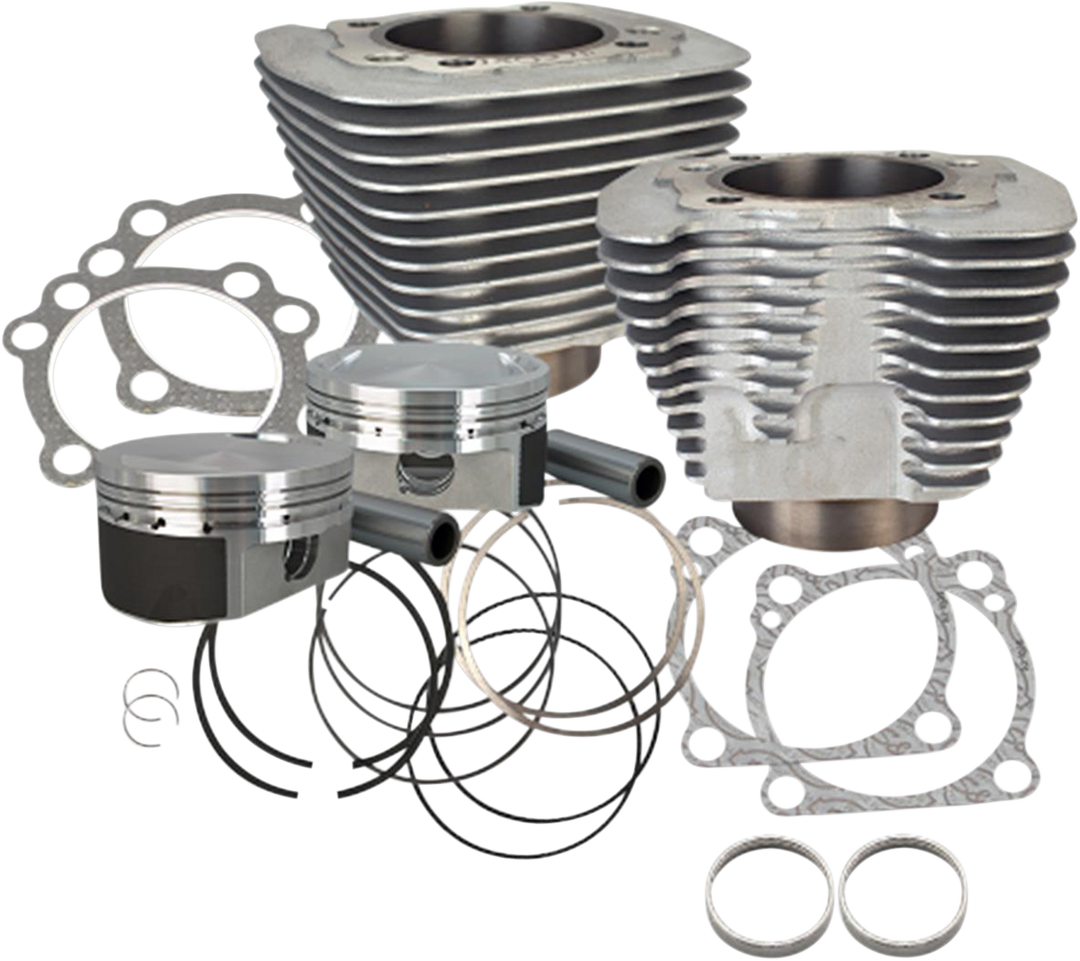 S&S CYCLE Cylinder Kit - 1200 cc Conversion - 10.3:1 Compression Ratio - Silver - XL 910-0689