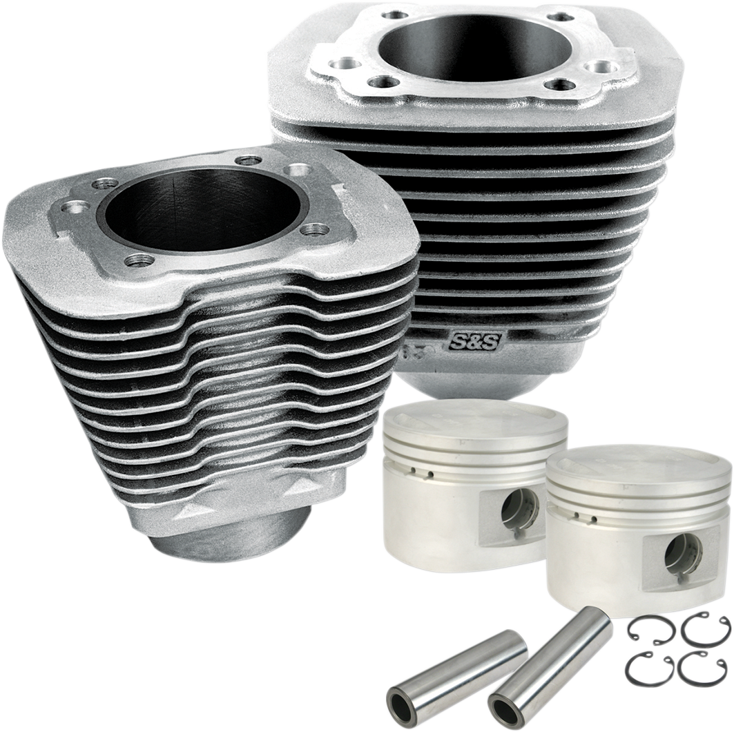S&S CYCLE Cylinder & Piston Kit - 80" - Evolution Big Twin - Natural 910-0179