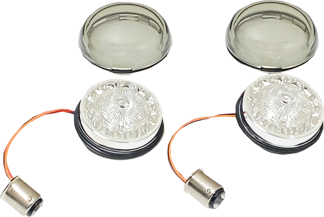 CUSTOM DYNAMICS Turn Signal Insert - Red/Smoke PB-RR-57-S