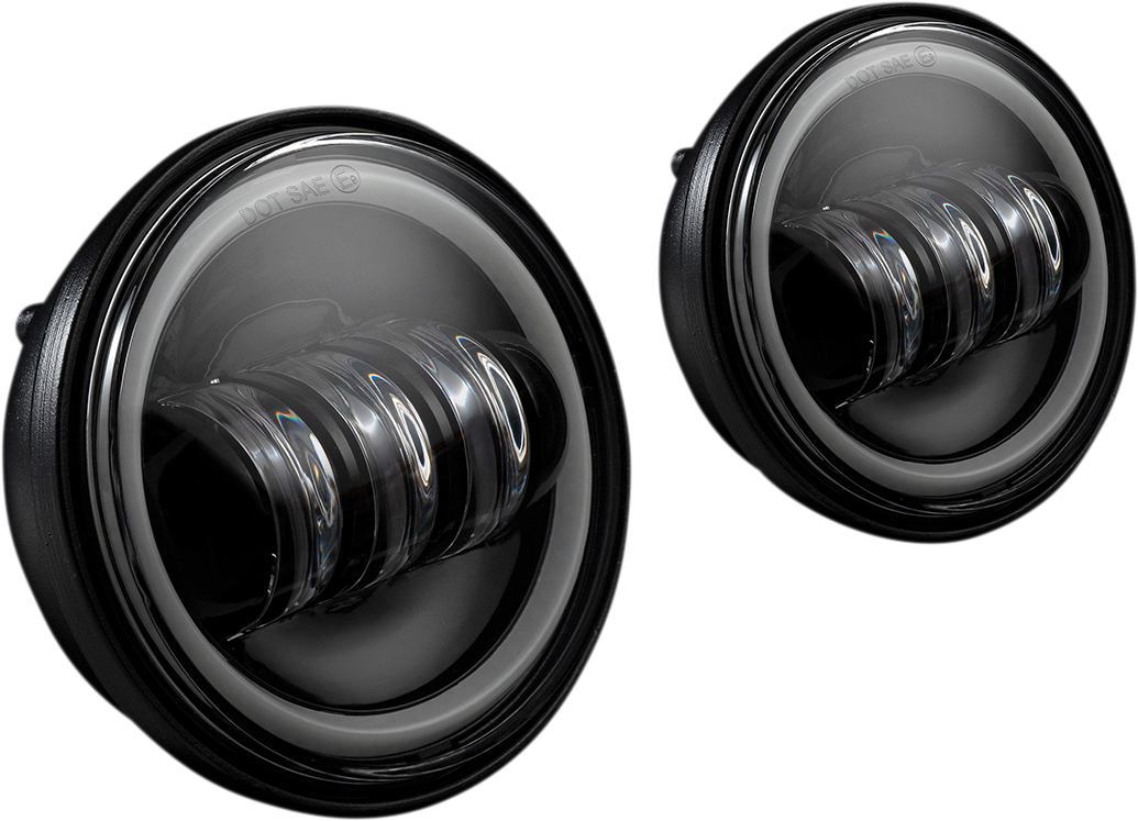 CUSTOM DYNAMICS Passing Lamps - 4-1/2" - Black PG-45-B