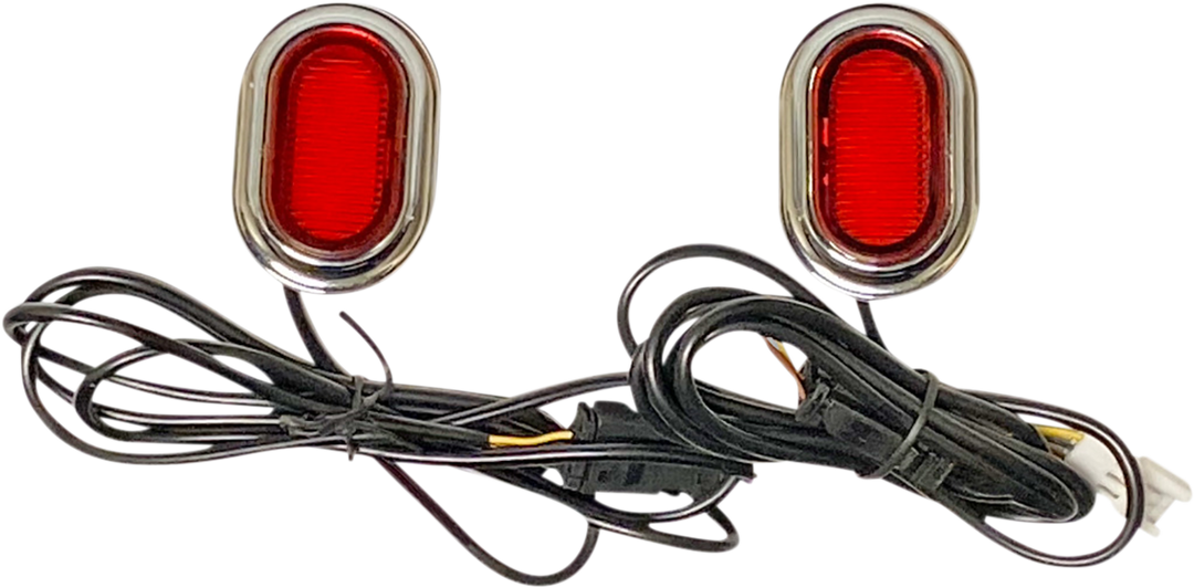 CUSTOM DYNAMICS Antenna Grommet Light - Smoke Lens - Chrome CD-PLUG-SC