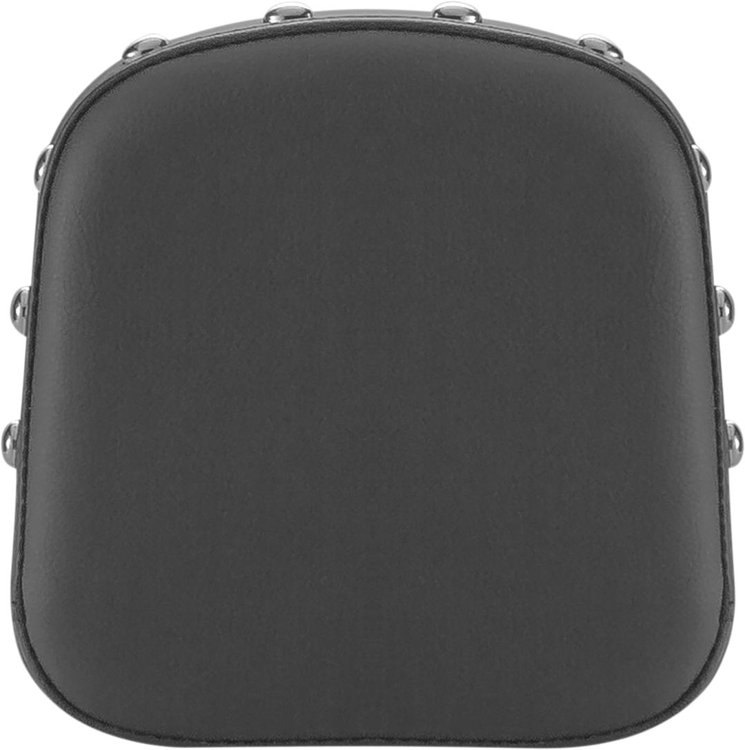 SADDLEMEN Sissy Bar Pad - Smooth - Black - Studded - FL/FX '97-'23 040701