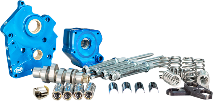 S&S CYCLE Cam Chest Kit with Plate - Chain Drive - Water Cooled - 550 Cam - Chrome Pushrods - M8 - 310-1080B