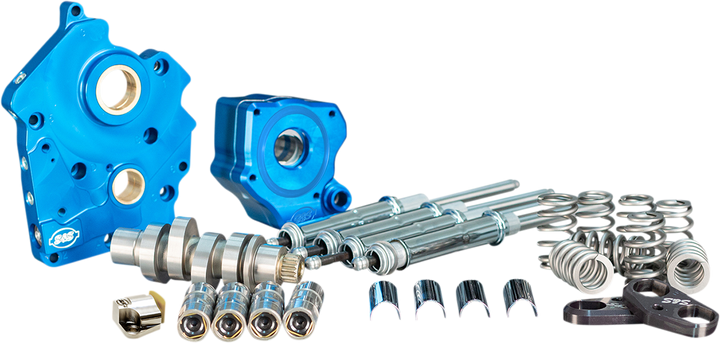 S&S CYCLE Cam Chest Kit with Plate - Chain Drive - Water Cooled - 540 Cam - Chrome Pushrods - M8 - 310-1116A