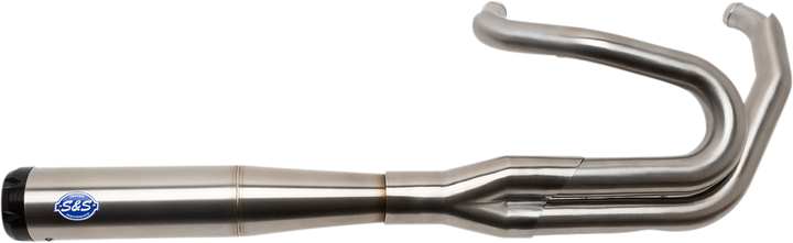 S&S CYCLE 2-into-1 Superstreet Exhaust System - 50 State - M8 Softail - Stainless Steel 550-0996B