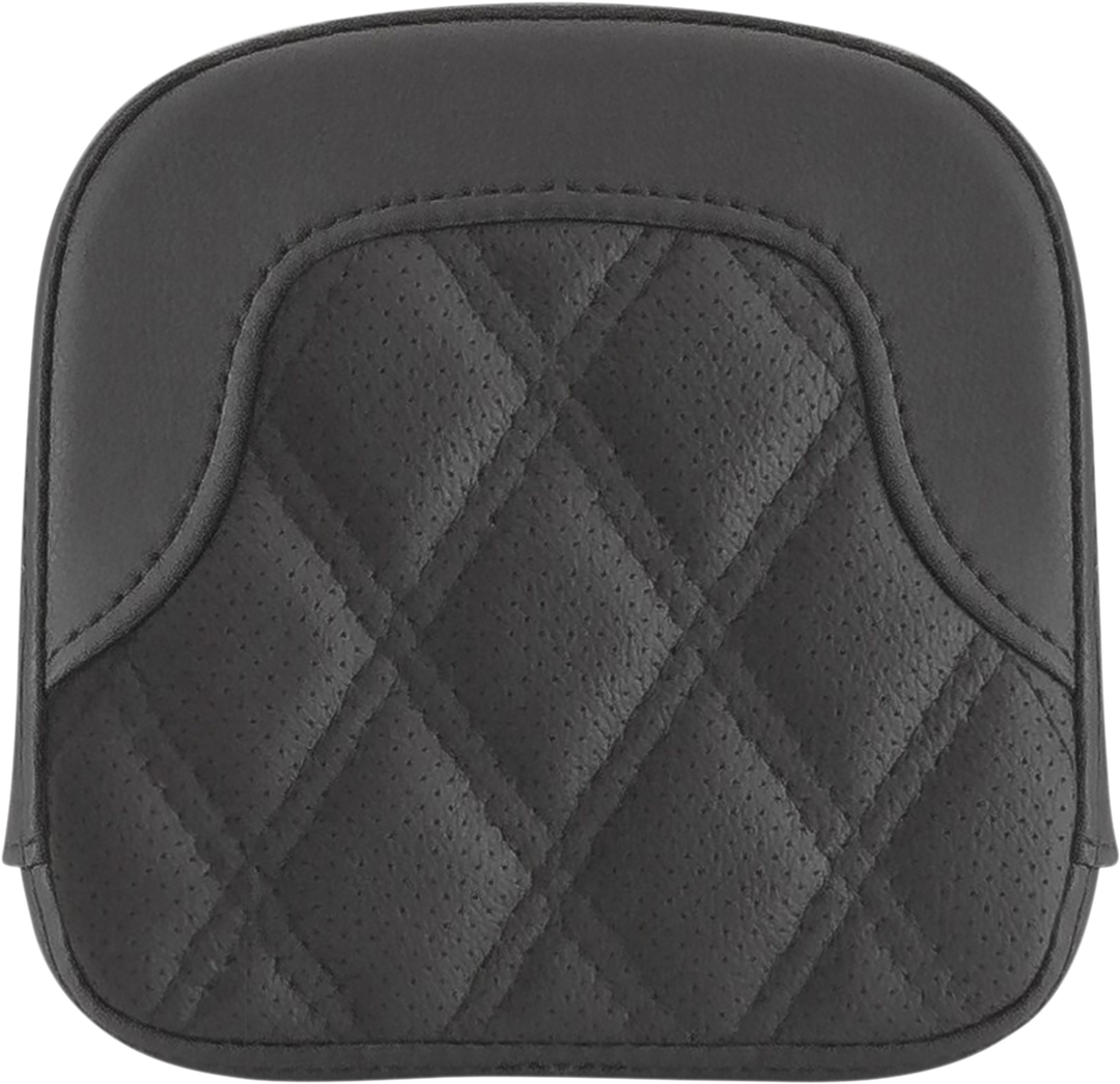 SADDLEMEN Tall Sissy Bar Pad - RoadSofa™ - Lattice Stitch - Black - FL '99-'23 040744