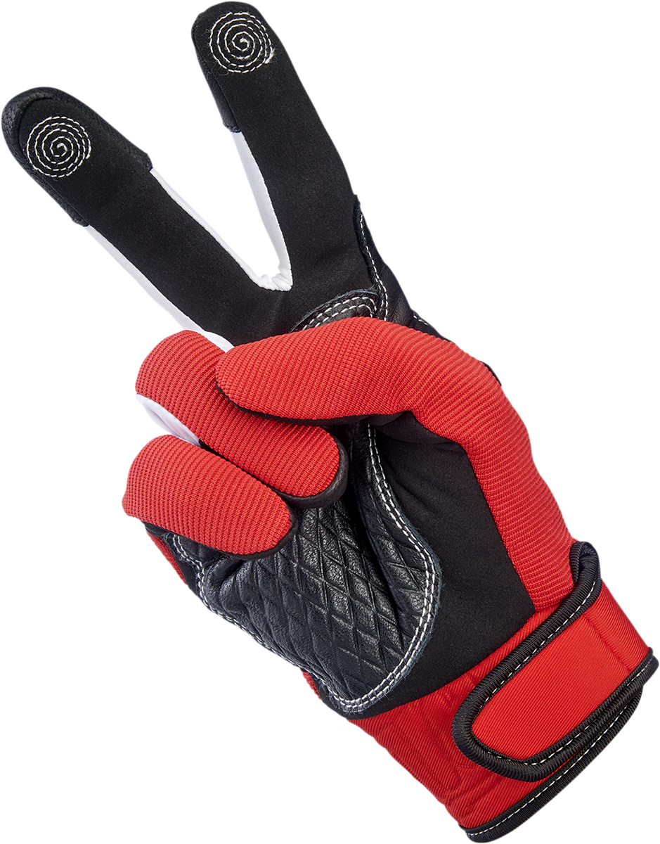 Biltwell Baja Gloves - Red