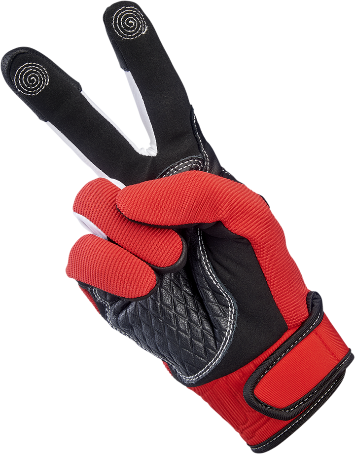Biltwell Baja Gloves - Red