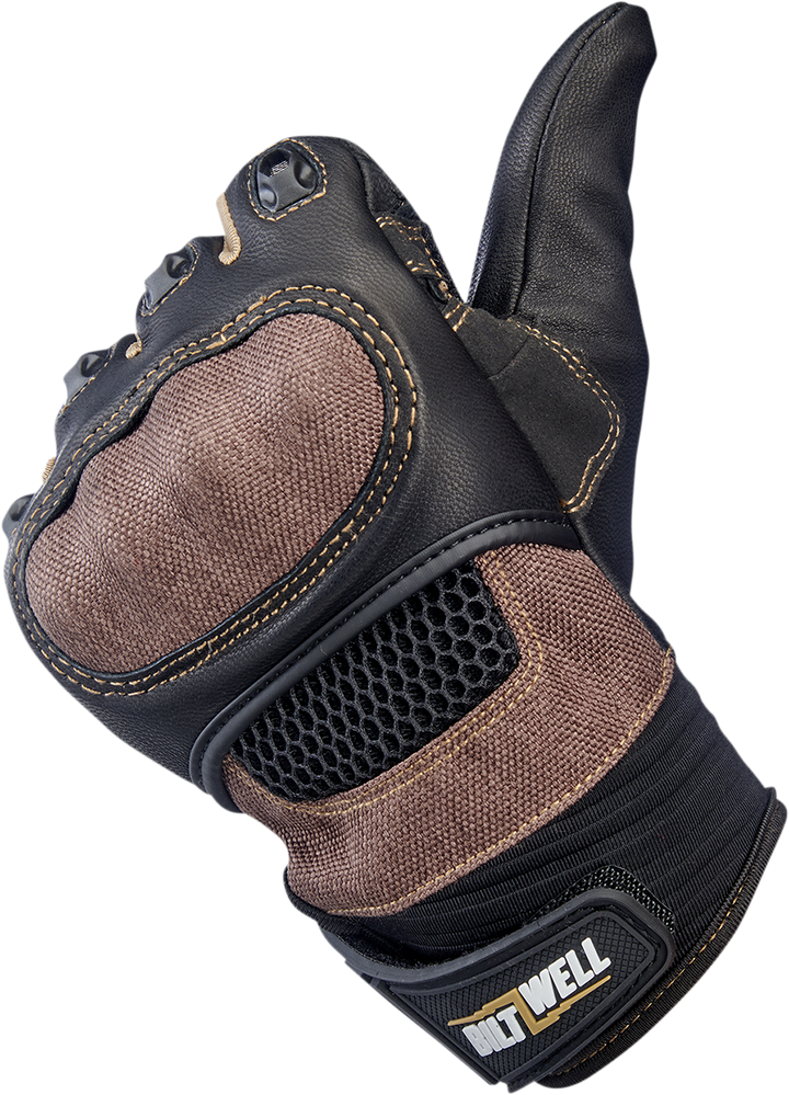 BILTWELL Bridgeport Gloves - Chocolate - Large 1509-0201-304