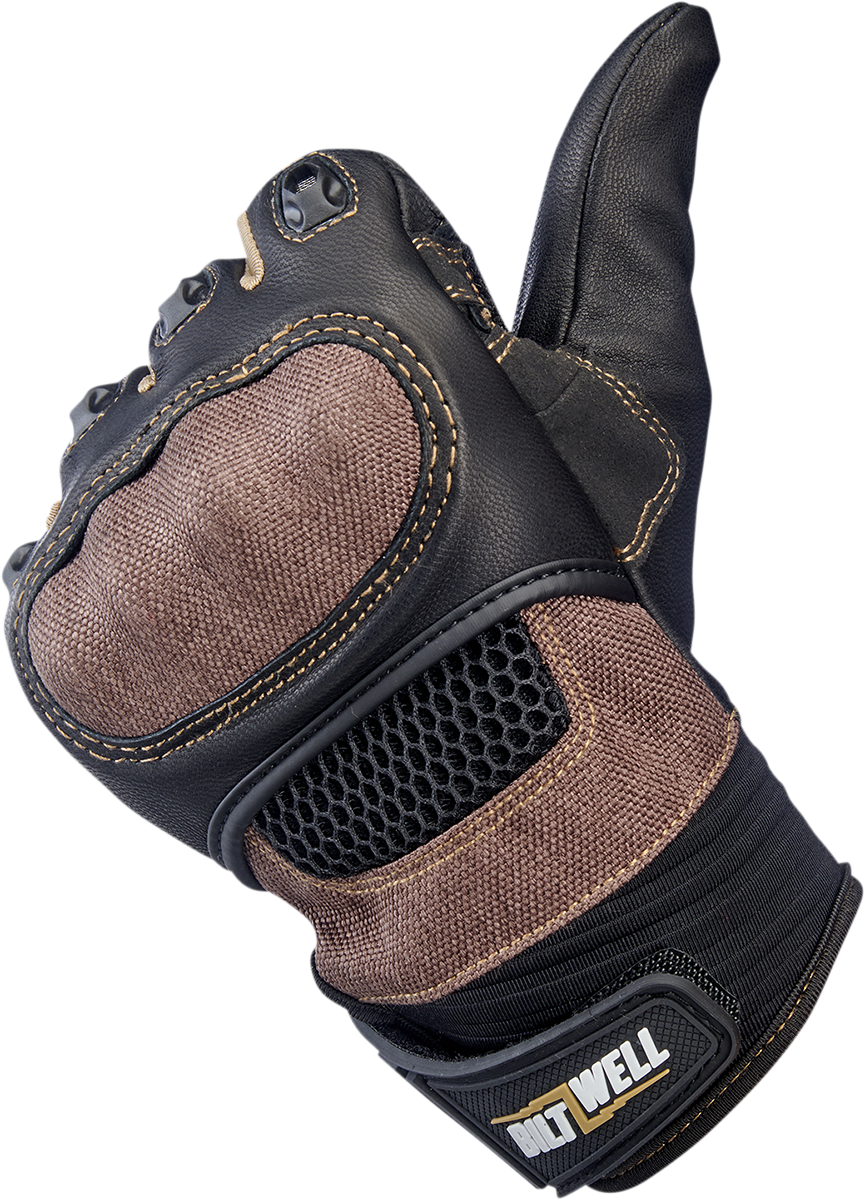 BILTWELL Bridgeport Gloves - Chocolate - Small 1509-0201-302