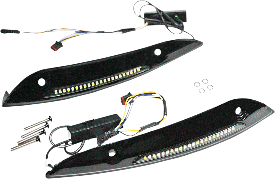 CUSTOM DYNAMICS Windshield Trim - Black CD-RG-WT-AW2-B