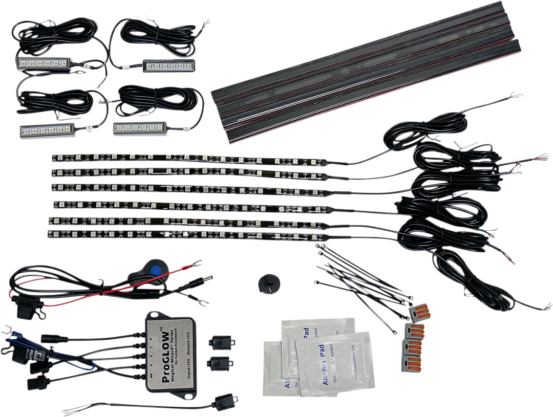 CUSTOM DYNAMICS Full Bike Light Kit - Magical Wizard™ - ProGlow™ Controller TMWK2PG