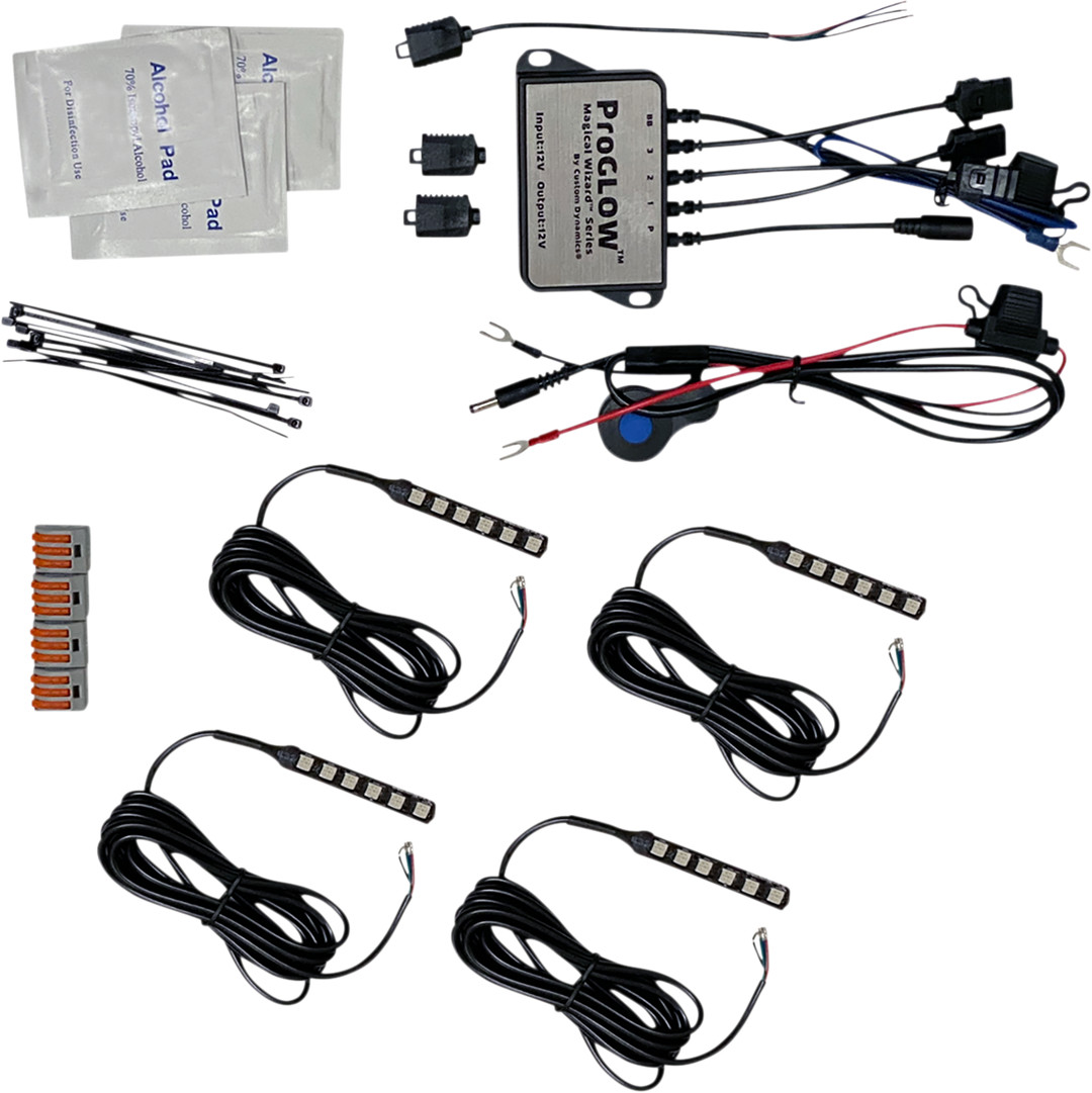 CUSTOM DYNAMICS Slimline Light Starter Kit - Magical Wizards™ - ProGlow™ Controller TMWZ07PG