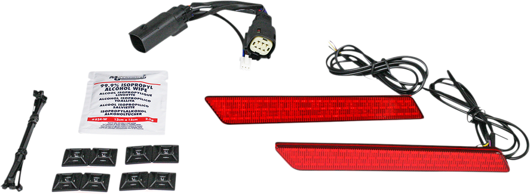 CUSTOM DYNAMICS Saddlebag Light - Red Lens CD-LATCH-DC4-R