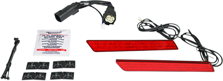 CUSTOM DYNAMICS Saddlebag Light - Red Lens CD-LATCH-DC4-R