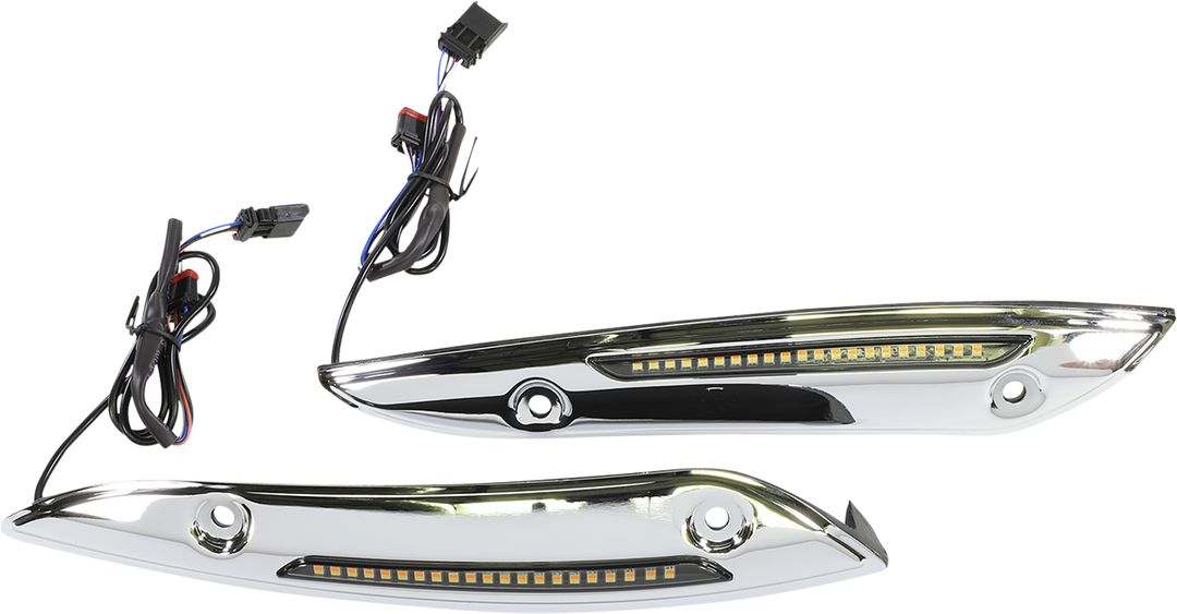 CUSTOM DYNAMICS Windshield Trim - Chrome CD-RG-WT-AW2-C