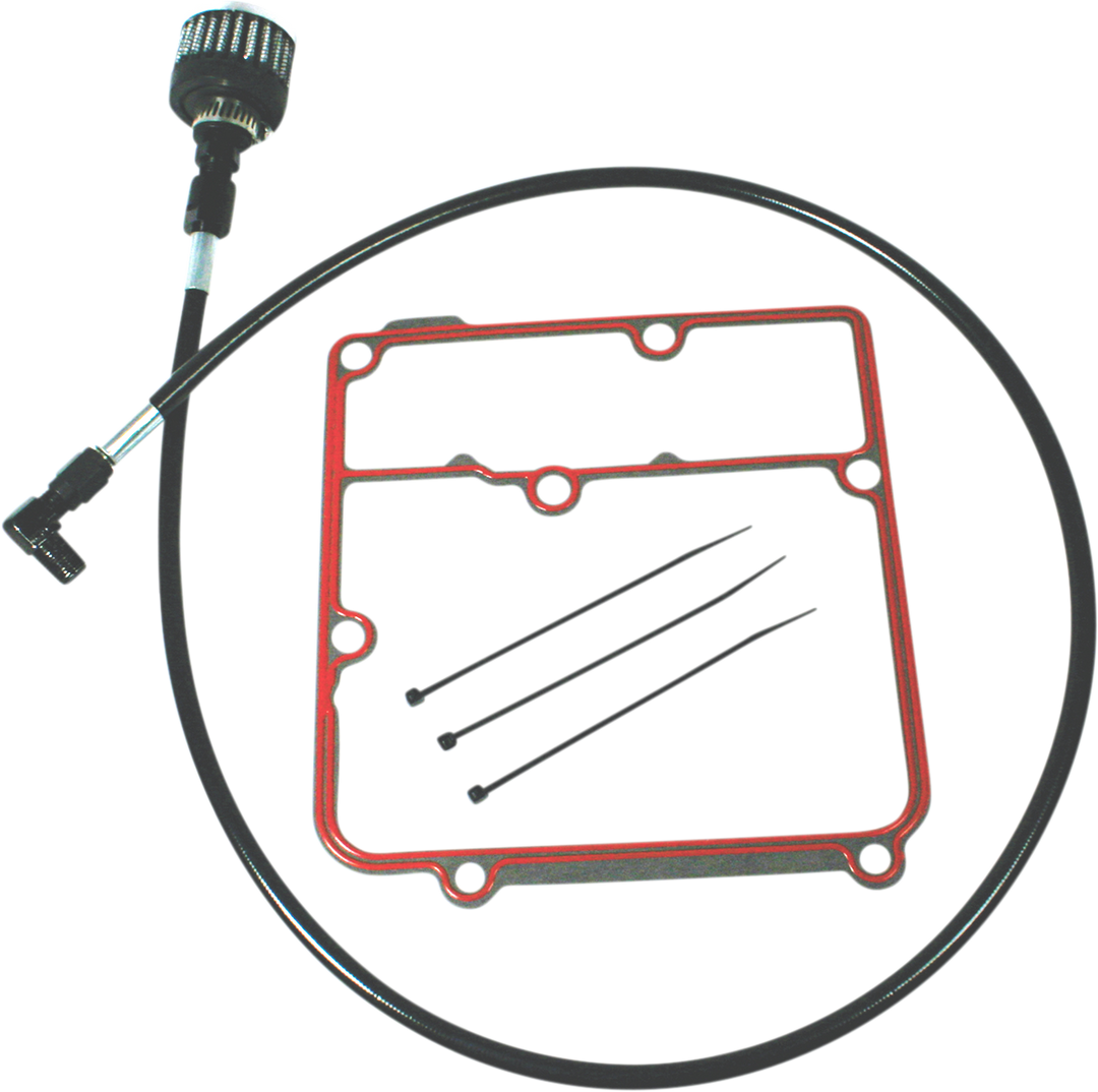 FEULING PARTS Oil Tank Breather Kit - Black - 99'-05' Dyna 3071