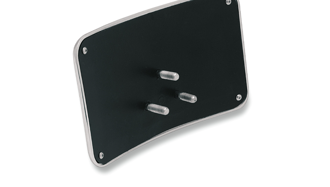 DRAG SPECIALTIES License Plate Mount - 3 Hole - Chrome 78070114