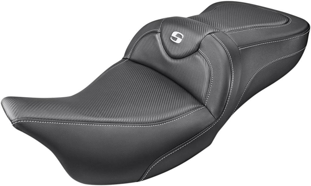 SADDLEMEN Roadsofa™ Seat - Carbon Fiber - without Backrest - FL '08-'24 808-07B-185