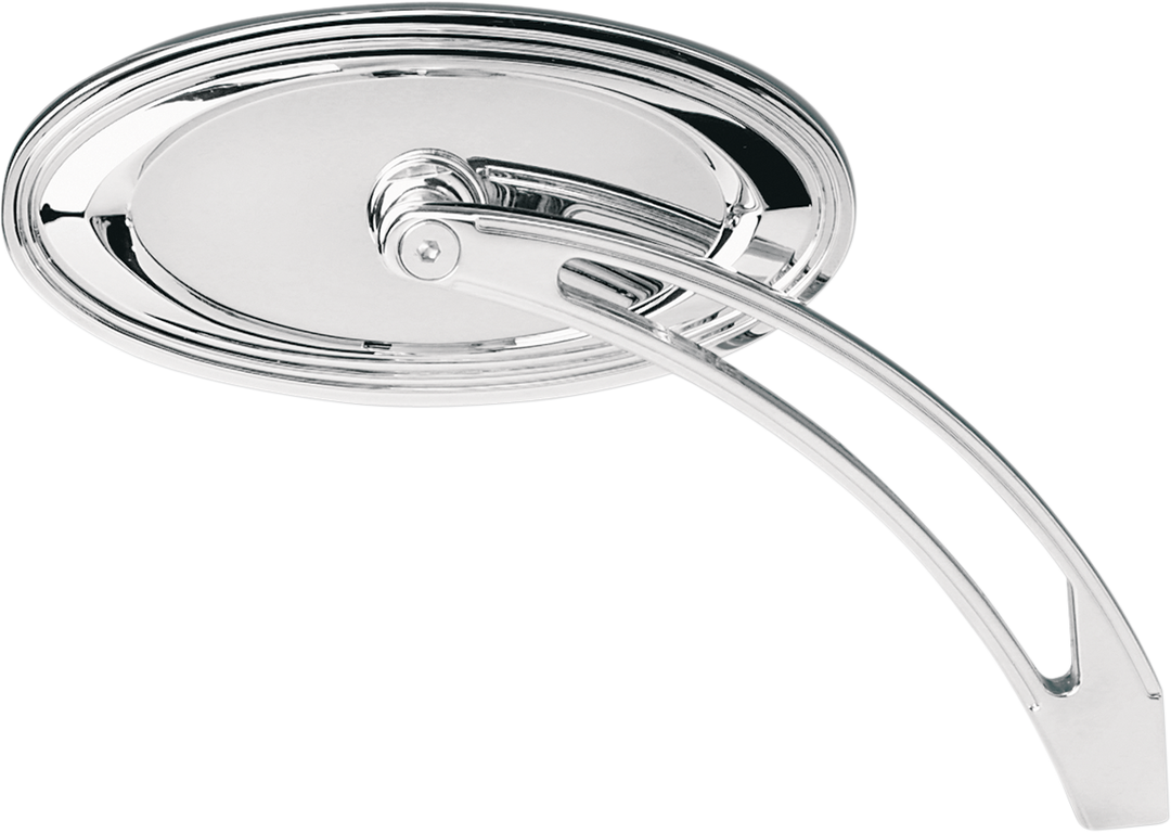 ARLEN NESS Mirror - Side View - Stepped - Oval - Chrome 13-044