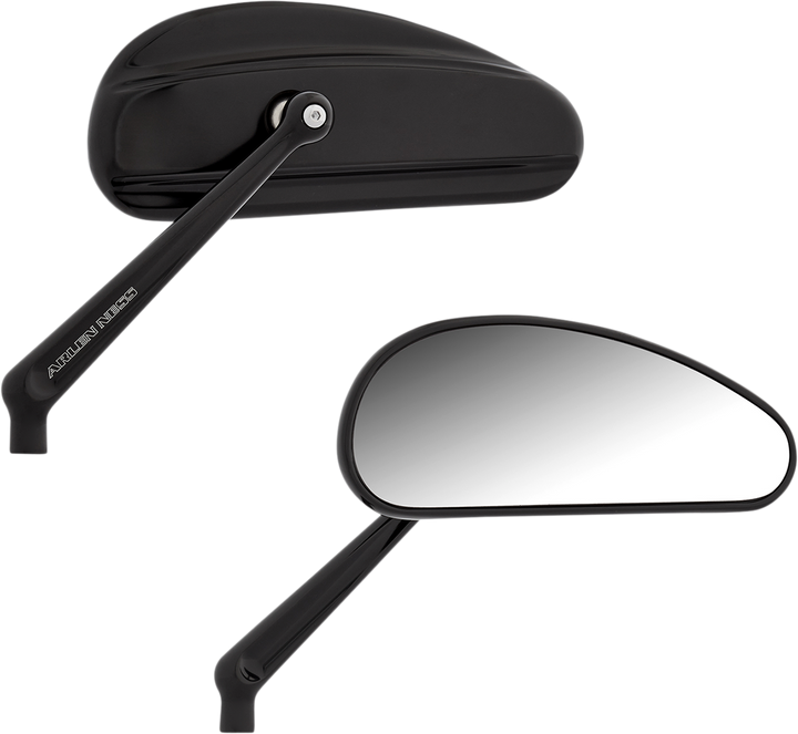 ARLEN NESS Mirrors - Downdraft - Side View - Elongated - Black 510-026