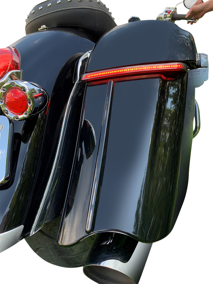 CUSTOM DYNAMICS Saddlebag Trim - Indian - Gloss Black CD-IND-SB-T-B