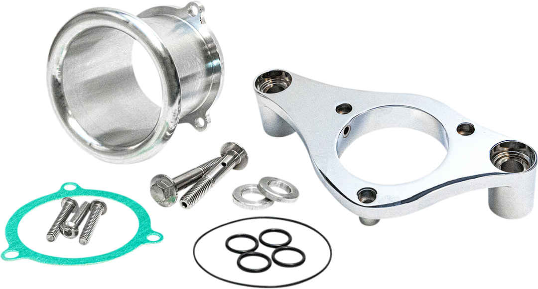 FEULING PARTS 3" Velocity Stack with Backing Plate Kit - Chrome 5402