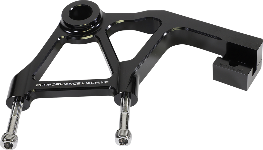 PERFORMANCE MACHINE (PM) Rear Radial Mount Caliper Bracket - Anodized Black 0023-1828AGNM-A-B