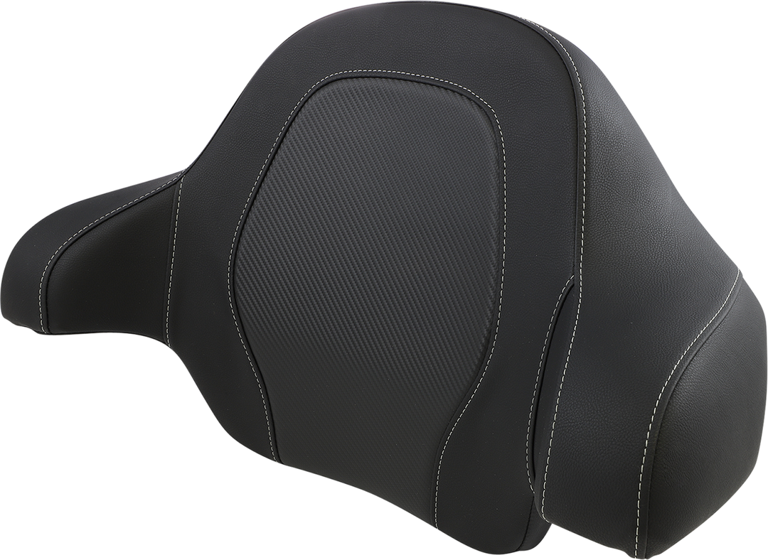 SADDLEMEN Tour-Pak® Backrest Pad - RoadSofa - Black - Carbon Fiber - FL '14-'23 814-07-TPACK-CF