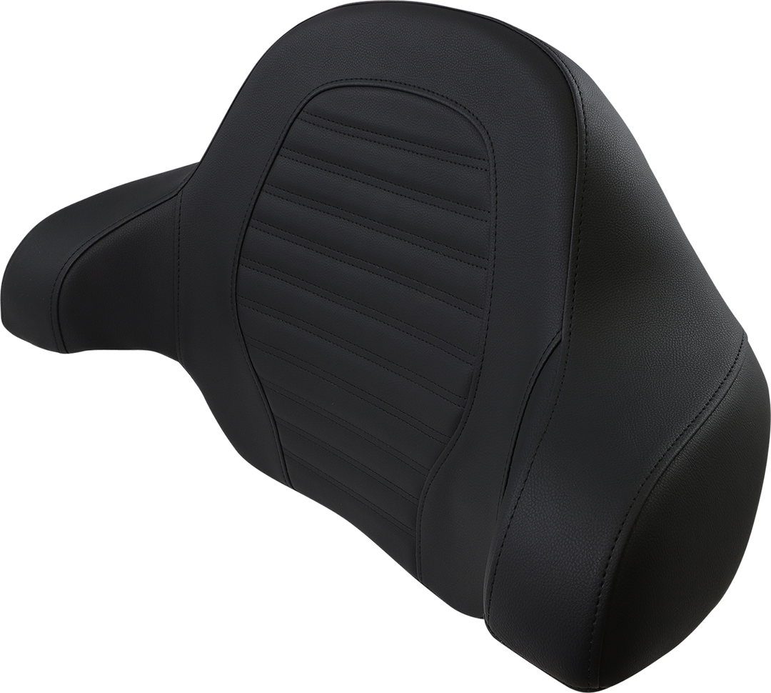 SADDLEMEN Tour-Pak® Backrest Pad - Slim - Roll & Pleat - Black - FL '14-'23 814-07-TPACK-RP