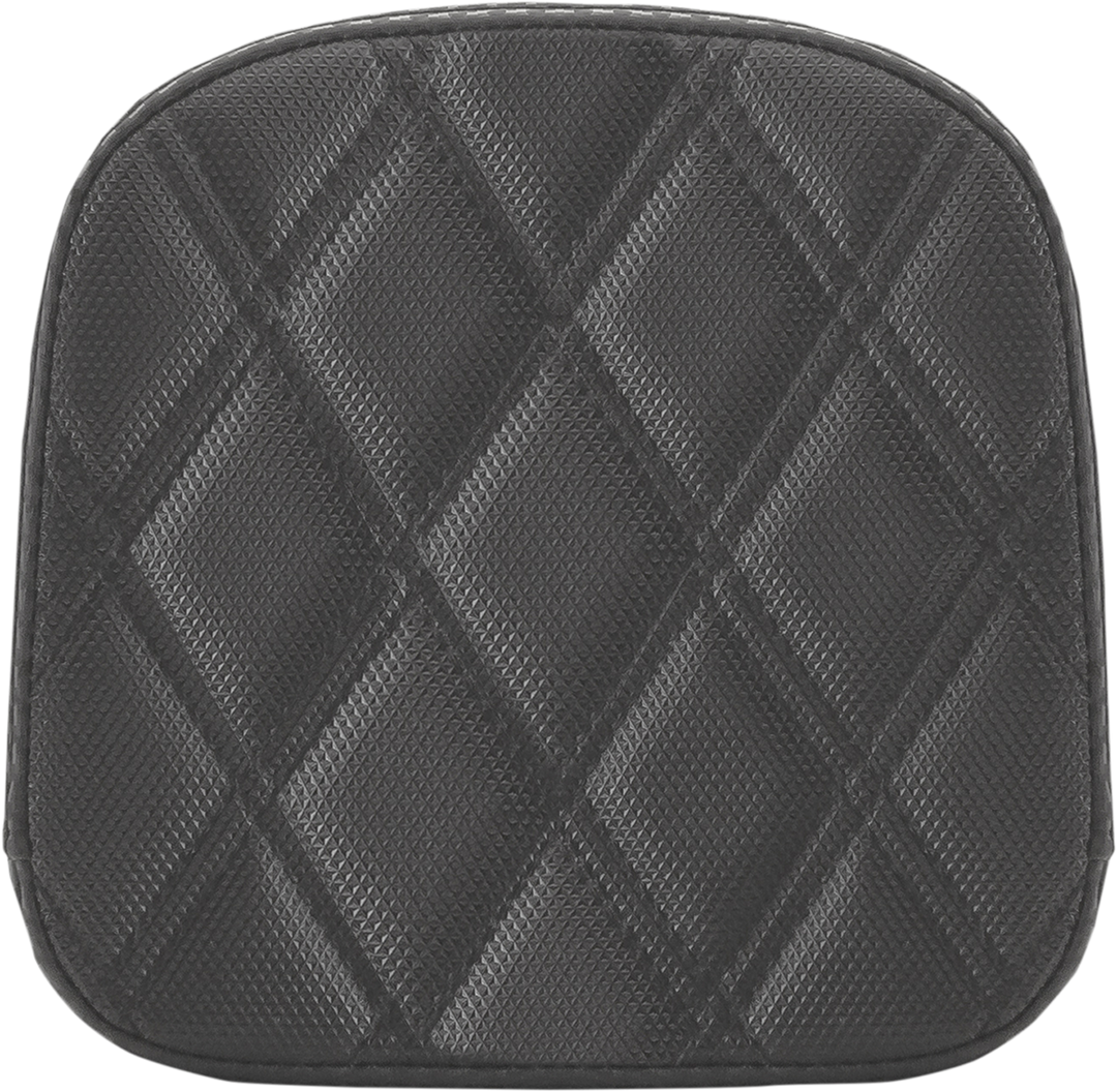 SADDLEMEN Sissy Bar Pad - Lattice Stitched - Black - Universal 0407SDC