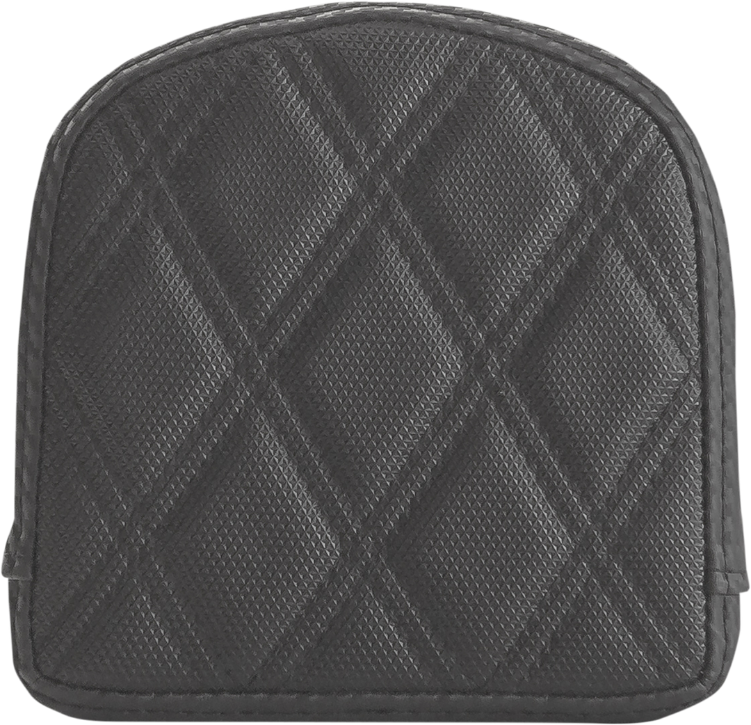 SADDLEMEN Sissy Bar Pad - Lattice Stitched - Black - Universal 0408SDC