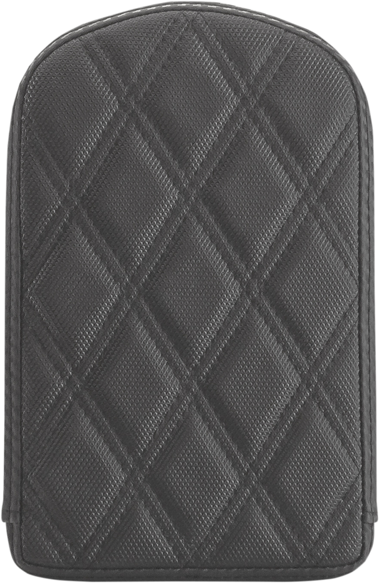SADDLEMEN Sissy Bar Pad - Lattice Stitched - Black - Universal 0411SDC