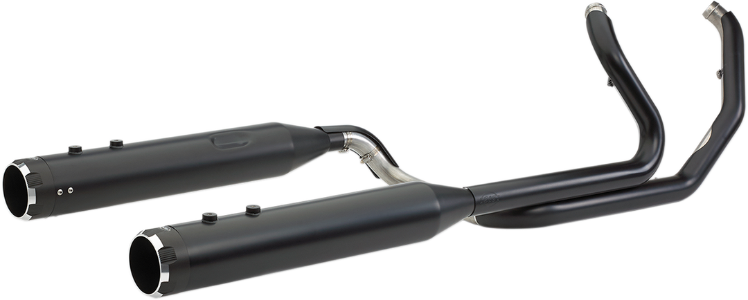 S&S CYCLE El Dorado Dual Exhaust System - Black - Black Thruster 550-0679B