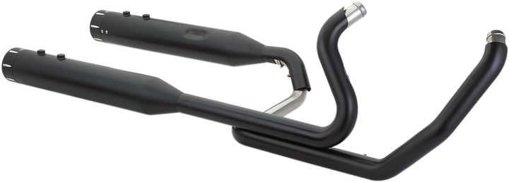 S&S CYCLE El Dorado Dual Exhaust - Black - Black Tracer 550-0702C