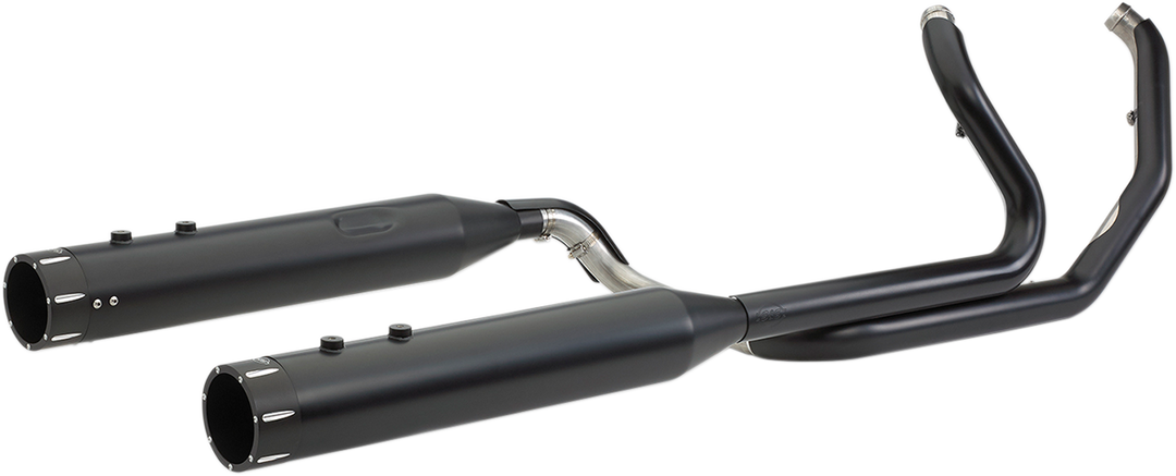 S&S CYCLE El Dorado Dual Exhaust - Black - Black Tracer 550-0702C