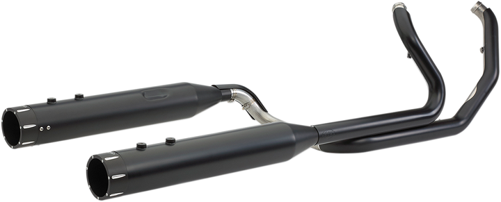 S&S CYCLE El Dorado Dual Exhaust - Black - Black Tracer 550-0702C