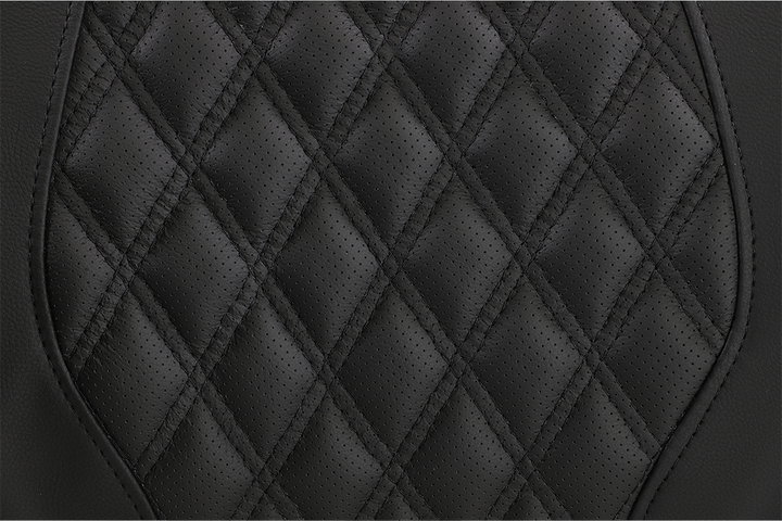 SADDLEMEN Tour-Pak® Backrest Pad - RoadSofa - Lattice Stitched Seat - Black - FL '14-'23 814-07-18400
