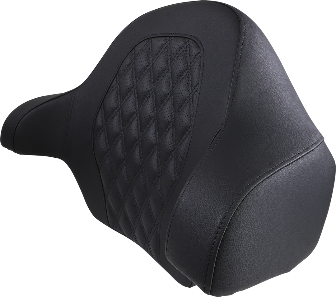 SADDLEMEN Tour-Pak® Backrest Pad - RoadSofa - Lattice Stitched Seat - Black - FL '14-'23 814-07-18400