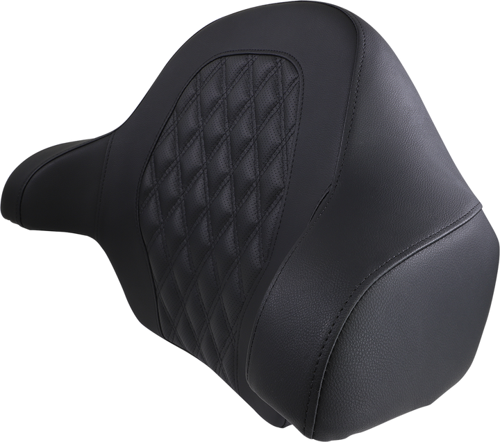 SADDLEMEN Tour-Pak® Backrest Pad - RoadSofa - Lattice Stitched Seat - Black - FL '14-'23 814-07-18400