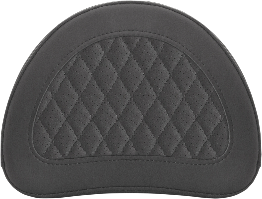 SADDLEMEN Sissy Bar Pad - Lattice Stitched - Black - Universal 0513SM
