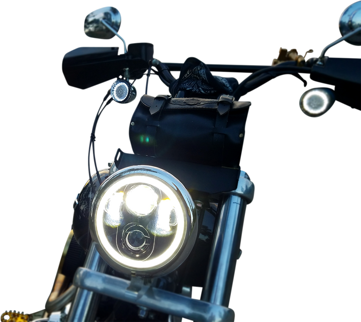 CUSTOM DYNAMICS Headlight - Chrome CD-575-H-C