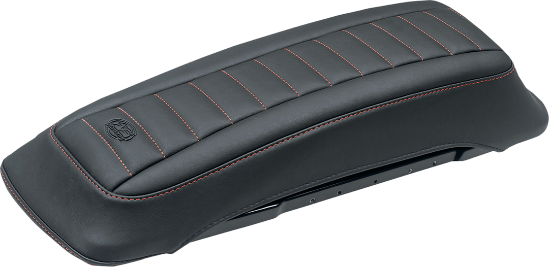 MUSTANG Saddlebag Lid Covers - Black/Red - FL '93-'13 77637AB