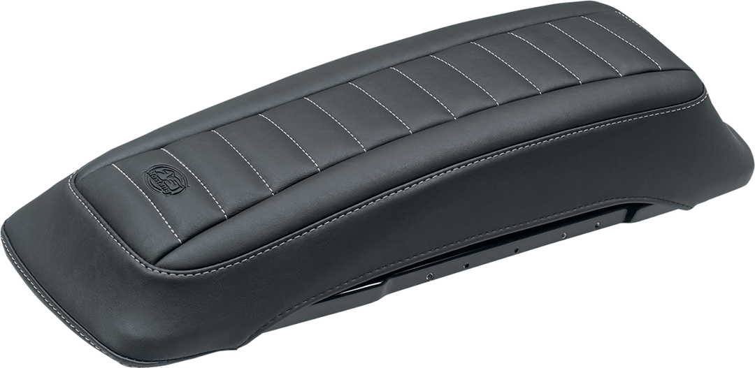 MUSTANG Saddlebag Lid Covers - Black/Gunmetal Gray - FL '93-'13 77637GM