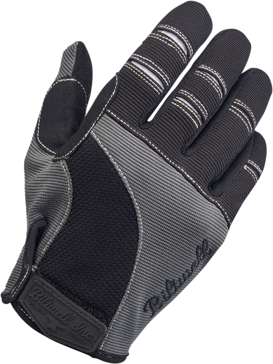 BILTWELL Moto Gloves - Gray/Black - XL 1501-1101-005