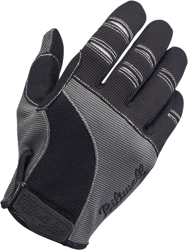 BILTWELL Moto Gloves - Gray/Black - XL 1501-1101-005