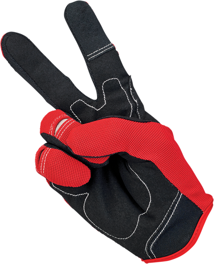 Biltwell Moto Gloves - Red/White/Blue